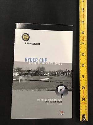2002 Ryder Cup Official Viewer s Guide Sutton Coldfield England Program