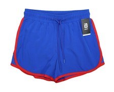 Ideology Performance Contrast Trim Athletic Women's Shorts S NWT Deep Cobalt