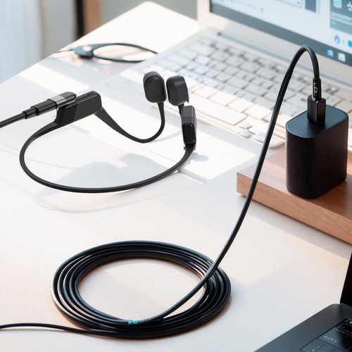 Magnetic USB C Adapter Charger Type C Charging Adapters Run Open For Shokz X1O1 - Zdjęcie 12 z 23