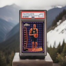 2023 Topps Chrome Purple Geometric, ￼Tyrese Haliburton Youthquake PSA 10 POP 1