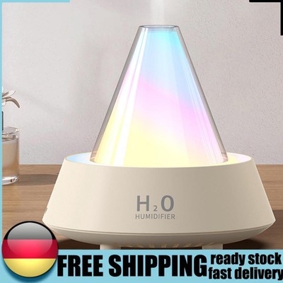 LED Cool Mist Humidifier with 7 Color Light Volcano Flame Aromatherapy Diffuser