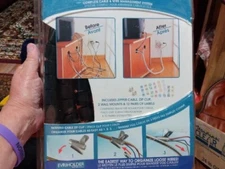 Evriholder Cable Zipper Organizer, Black 8ft, 1/2" Diameter. Zip It!