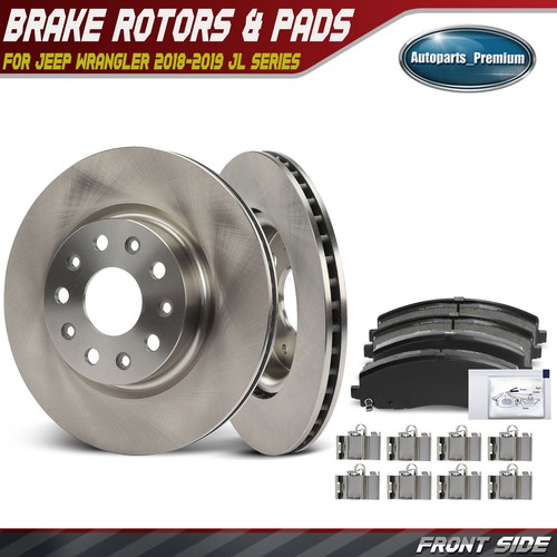 6x Front Side Brake Disc Rotor & Ceramic Brake Pad for Jeep Wrangler