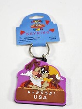 Vintage NOS Looney Tunes Tazmanian Devil Taz Keychain - USA Warner Bro 1996
