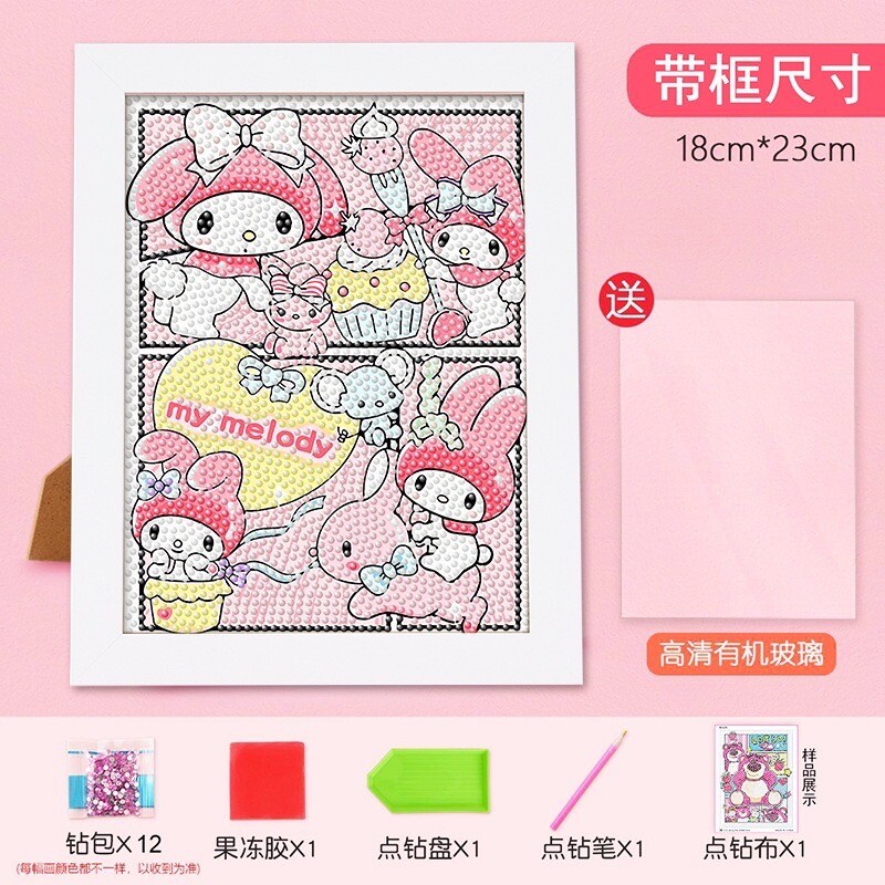 Sanrio My Melody 5D Diamond Art Painting DIY Kit W/Frame NEW | eBay