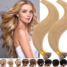 I Link Stick Tip Human Remy Hair Extensions Micro Beads Thick Full Head 50g-150g