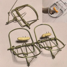 3 Units Small Animals Spring Traps Catch Traps Mouse Trap  Rodent for Rabbit Rat