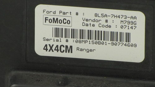 2008 - 10 Ford Ranger Transfer Case 4X4 Body Module 8L5A-7H473AA - Foto 2 di 2