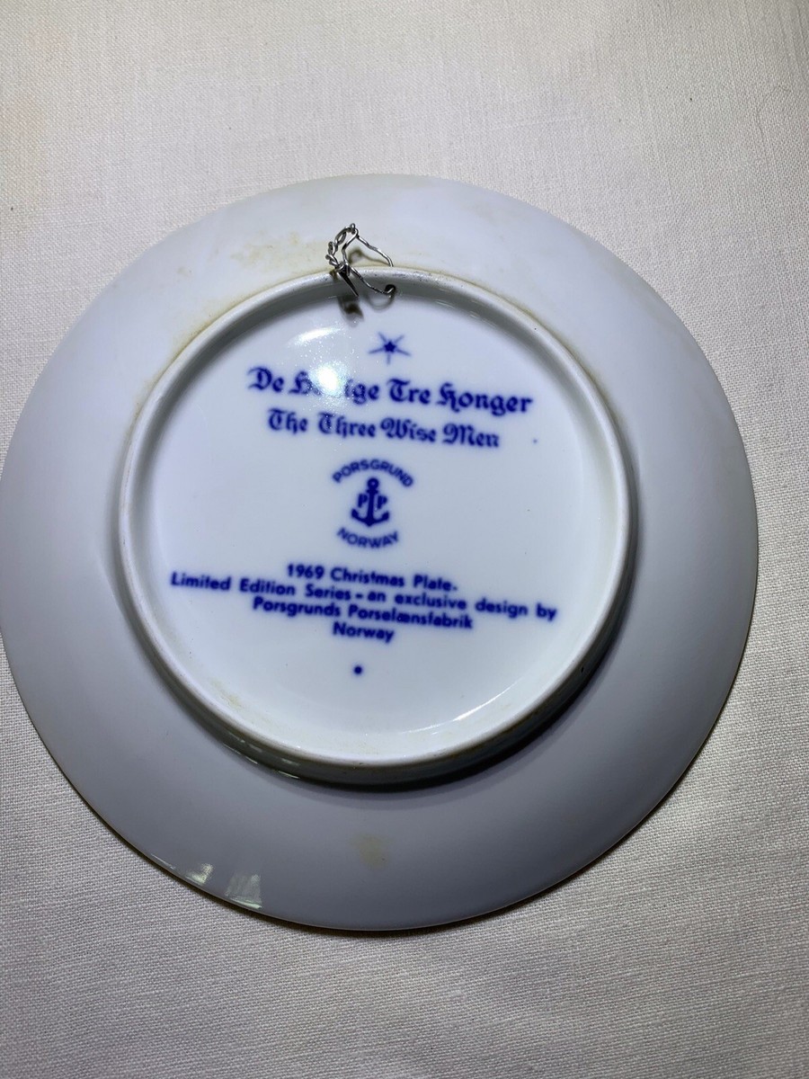 ★美品★ 1969年　ビンテージ　クリスマスプレート　PORSGRUND Vintage Porsgrund Norway 1969 Christmas Plate | eBay