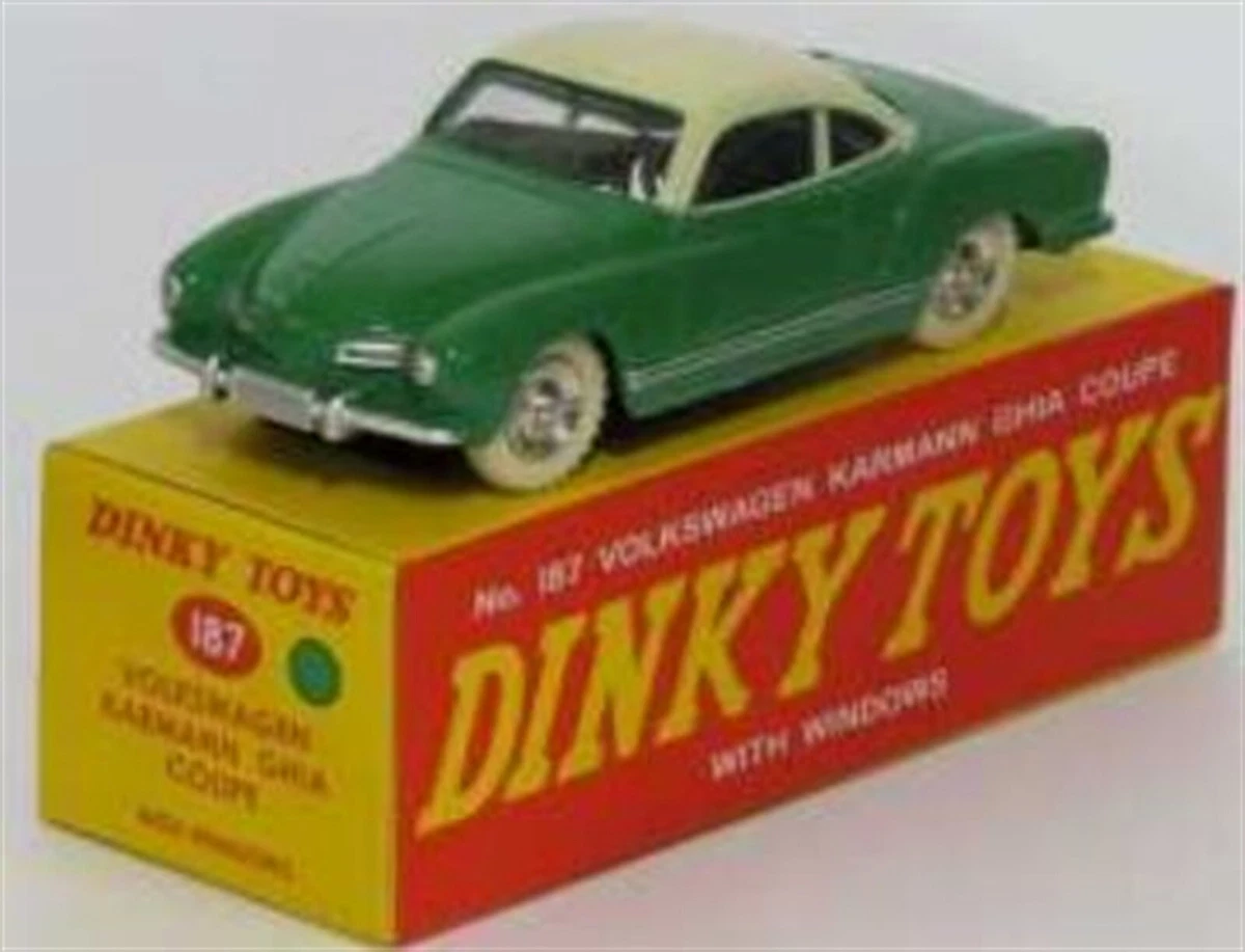 1 fiche + certif. DINKY TOYS ATLAS repro ref 181, VW coccinelle