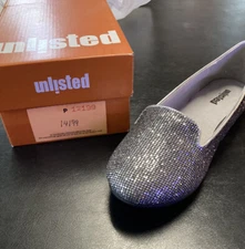 Square Dance Shoe, Unlisted, Pewter Glitter, 8 1/2 Medium, new, never worn 