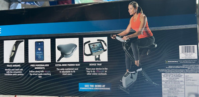 STAMINA FOLDING CARDIO EXERCISE BIKE W/ HEART RATE SENSORS & EXTRA WIDE SEAT *DM