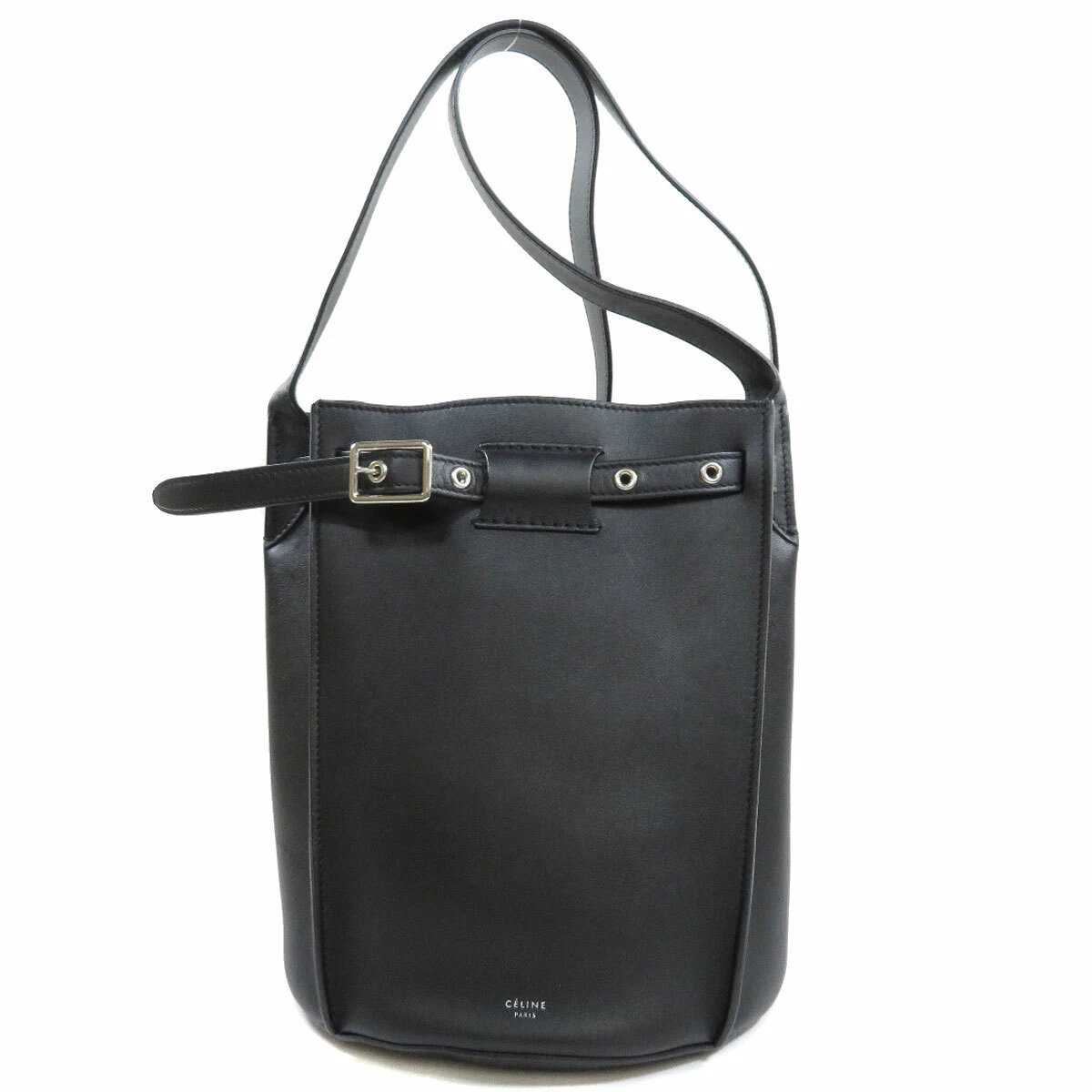 Celine Shoulder Bag Big Bag Bucket With Long Strap Calf | Ebay