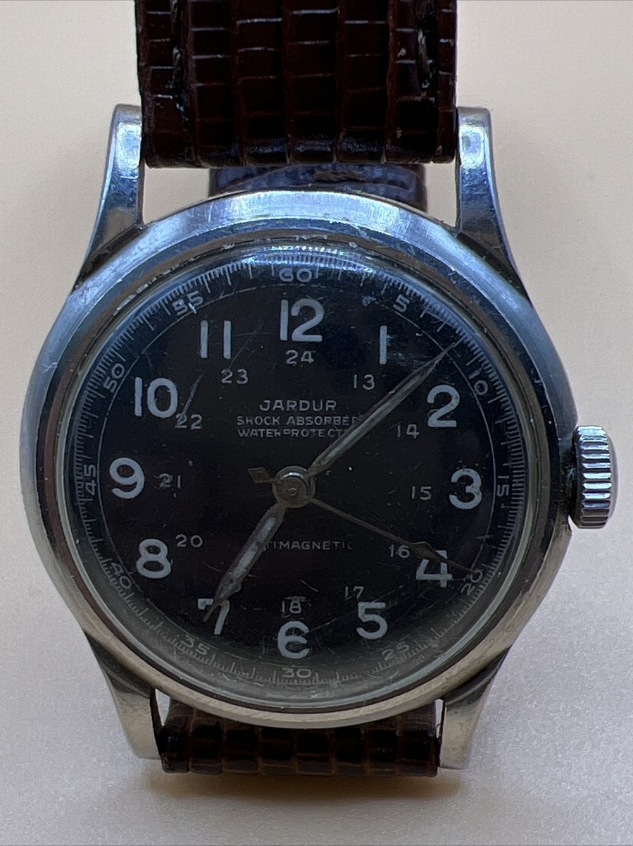 Vintage Super Rare JARDUR pilot Watch working UK