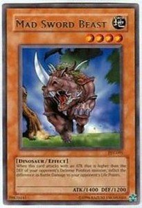 Mad Sword Beast - PSV-091 - Rare - 1st Edition x3 - Near Mint