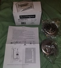 Bathtub Drain Conversion Kit, Trip Lever, Nickel Finish, Bennington
