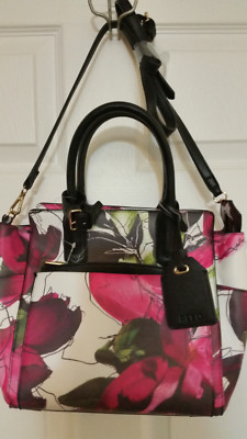 REED KRAKOFF KOHL'S ATLANTIQUE PINK FLORAL SATCHEL CROSSBODY
