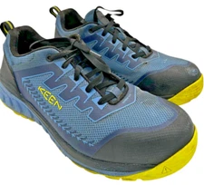 Men's Keen Utility Composite Toe Metal Free Work Shoe Blue/Black/Green size 14EE