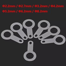  2.2mm -  8.2mm Copper Solder Tags Lug Ring Connector Terminal Tinned Tin Plated