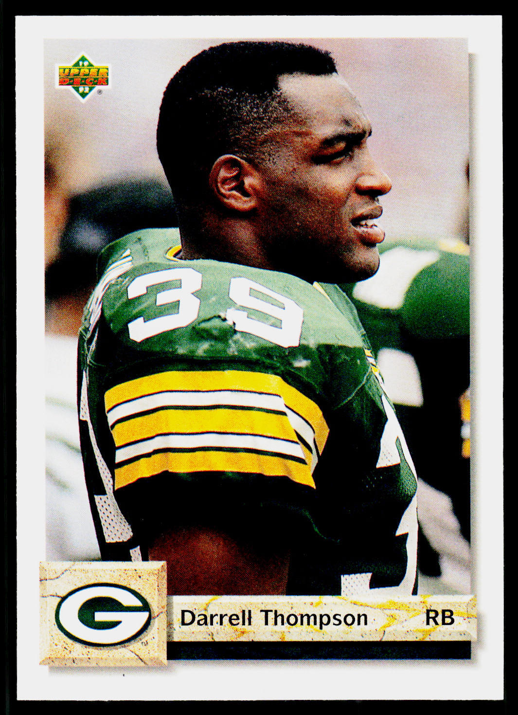 Darrell Thompson, 1992 Upper Deck Football Card, #297, Green Bay Packers,