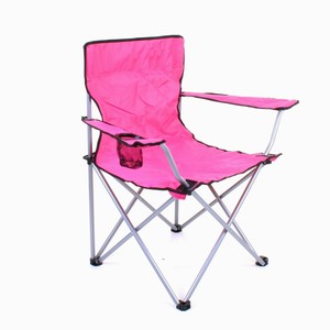 pink folding camping chair