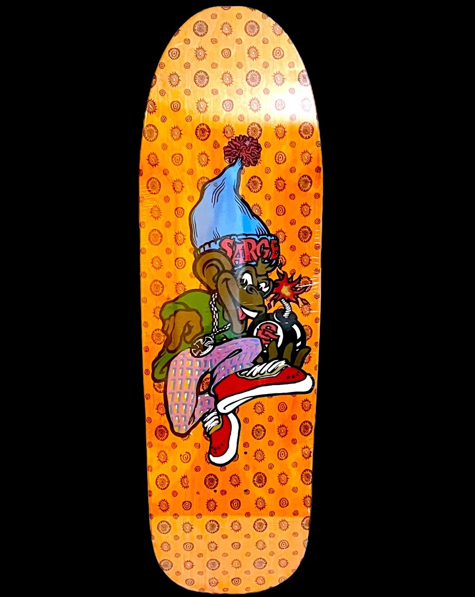 The New Deal Danny Sargent Monkey Bomber Skateboard Deck Pink Top