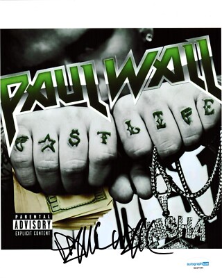 Paul Wall Signed 8x10 Photo Paul Slayton Grillz Hip Hop Rap w/ACOA SD27044 