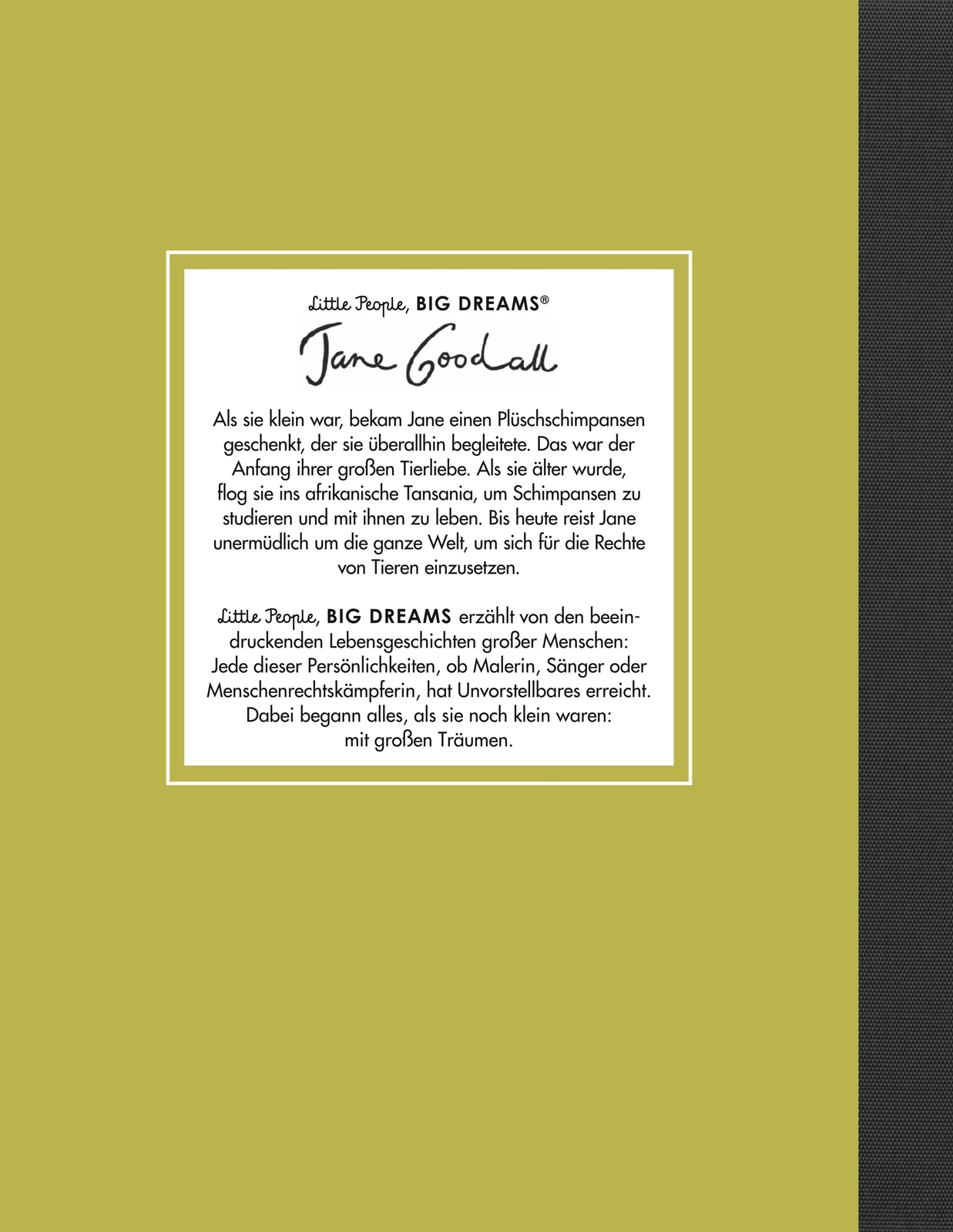 Thumbnail - Jane Goodall | María Isabel Sánchez Vegara | Buch | 32 S. | Deutsch |