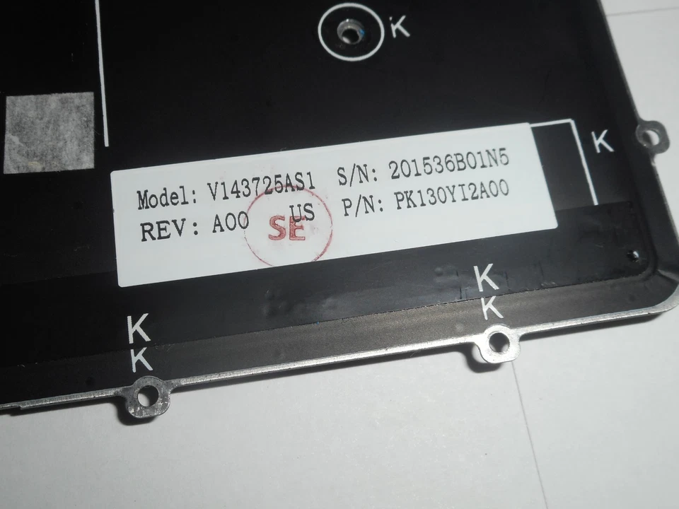 SINGLE KEY CAP+PLASTIC CLIP FOR Precision M3800 XPS (9530) FROM HYYWM V143725AS1 - Image 4 of 4