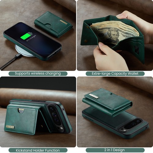 2 in 1 Removable Wallet Stand PU Leather Case For Google Pixel 9 Pro XL/8 Pro - 第 59/72 張圖片