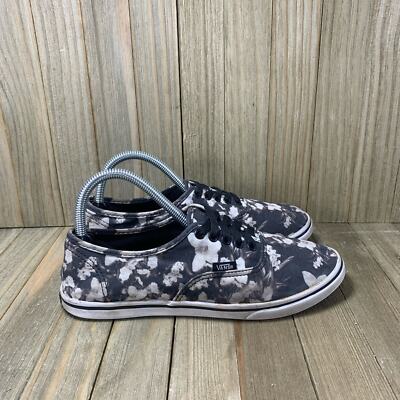 Vans Authentic Lo Pro Blurred Floral Black/White Shoes Women's