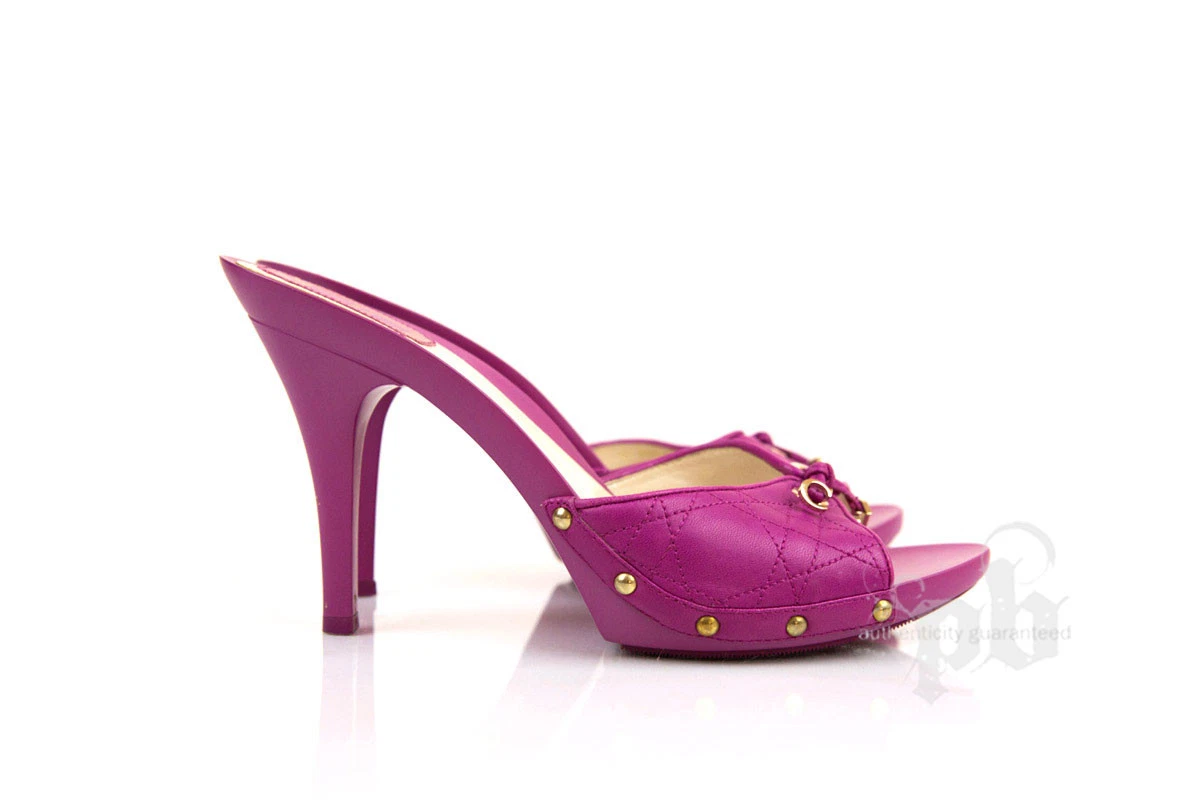 Sandales escarpins violets Christian Dior S40EU/9US   100 % authentiques et vierges