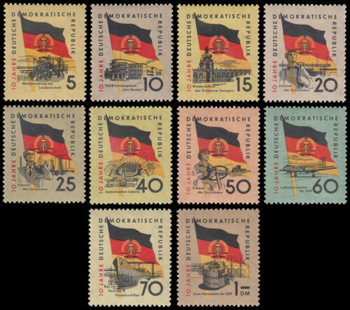 East Germany 438/47 1959 10th Anniversary Of The German Democratic Republic MH