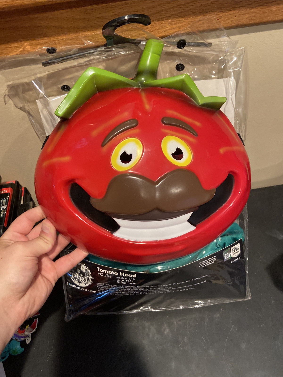 Fortnite Tomato Head Halloween Costume Youth Size 12… Gem
