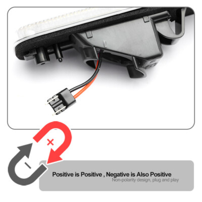 Clear Front Rear LED Side Marker Turn Signal Lamp For 1989-1994