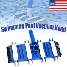 Pool Brush Head with Wheels For Pools 14" Pool Vacuum Head for Easy Maneuvering