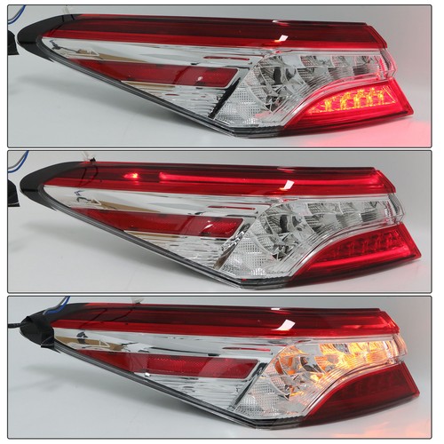 Red Tail Light For Toyota Camry XLE/XSE 2018-2020 Outer Lamp LH/Driver LED Rear - Picture 2 of 12