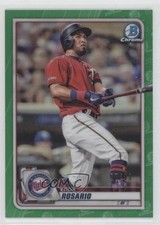 2020 Bowman Chrome Green Refractor 7/99 Eddie Rosario #52 04zq