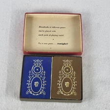 VTG US Hamilton Double Deck Playing Cards Complete Set with Box