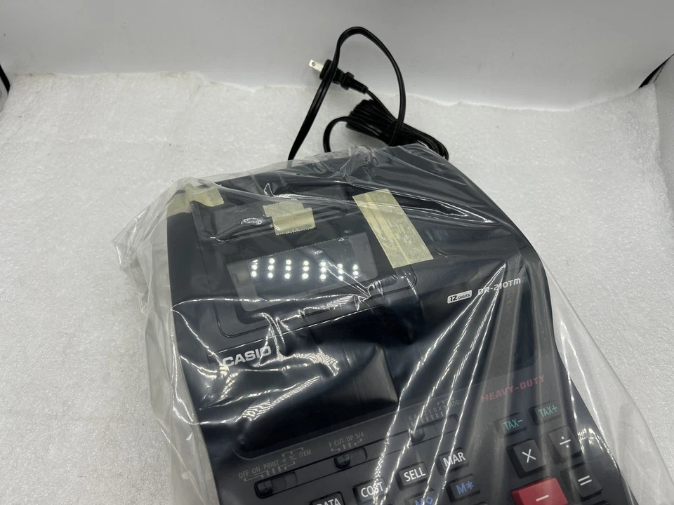 OPEN BOX CASIO DR-210TM Printing Calculator 12 Digit Large Display - Image 3 of 4