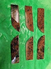 Lot of 6 Mahogany Obsidian Knife Flint Knapping Preforms