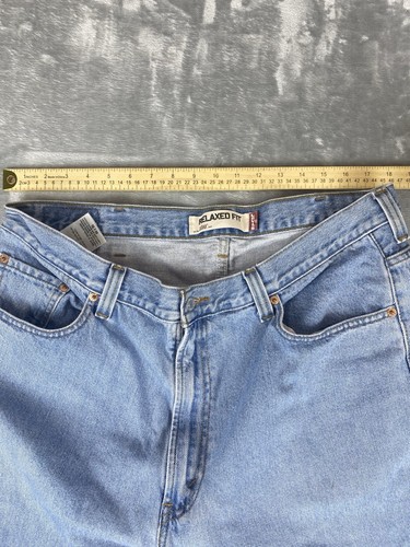 Levis 550 Jeans Mens 40x30 Blue Denim Faded Cotton Relaxed Leg Casual Adult - Picture 4 of 10