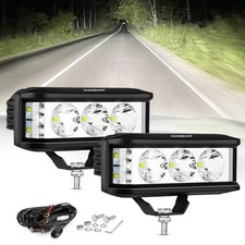 5 Inch LED Light Bar, Side Shooter Pod Lights 68W 6800LM LED White Beam