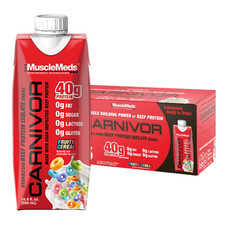 Carnivor Protein Drink 40g - Lactose  Sugar Free, Muscle Recovery, 12 Pack