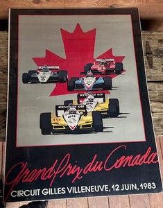 1983 Montreal Formula One Grand Prix Poster