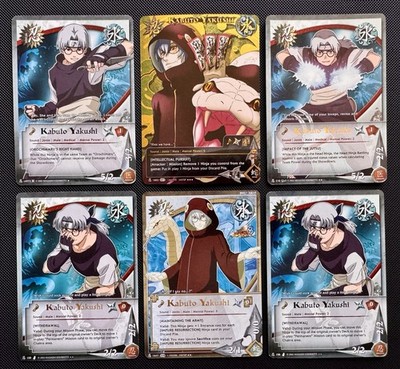 6x Kabuto Yakushi Naruto CCG Card Lot W/ Super Rare Heroes Ascension NM
