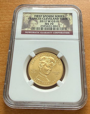 US 2012 W Gold 1/2 oz $10 NGC MS70 First Spouse Series - Frances Cleveland Term1