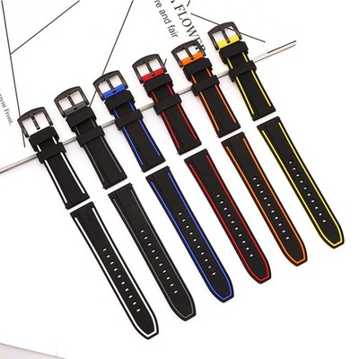 For Huawei GT Smart Watches Dual Tone Sports Silicone Strap Band