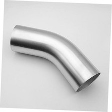 OD 45 Degree Aluminum Elbow Intercooler Pipe Air Intake 4" 102mm Silver 45
