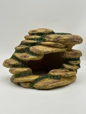 Borlech Reptile Tank Hideouts Cave Habitat Decor Aquarium Terrarium Faux Rock